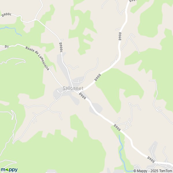 Carte Saint-Étienne, 04140 Selonnet