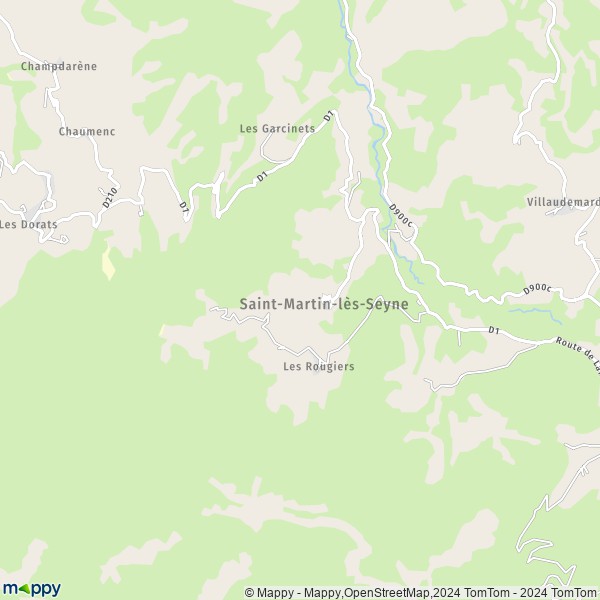 La carte pour la ville de Saint-Martin-lès-Seyne 04140