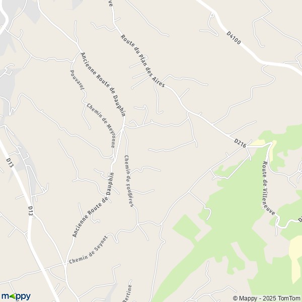 Carte Côte Fleurie, 04300 Forcalquier