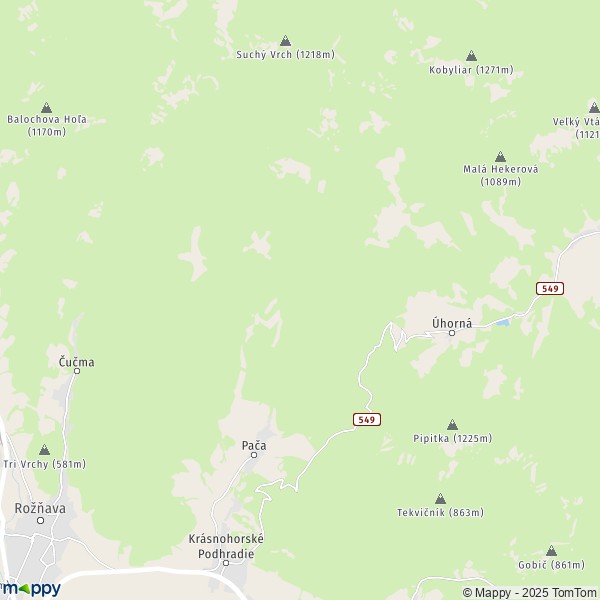 La carte pour la ville de Pača 049 41