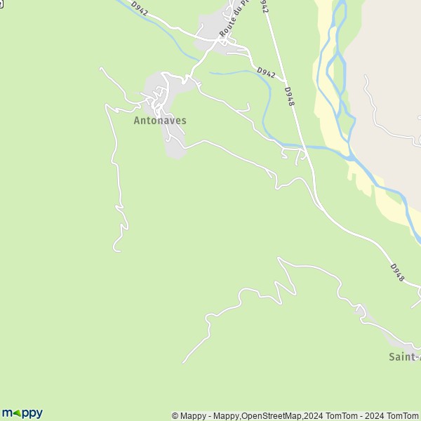 La carte pour la ville de Antonaves, 05300 Val-Buëch-Méouge
