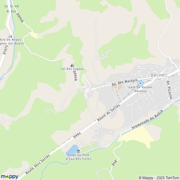 Carte Saint-Marcellin, 05400 Veynes