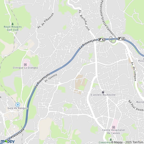 Carte Canéopole - P.A. des Fades, 06110 Le Cannet