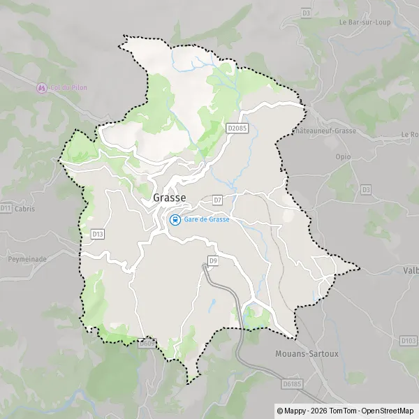 Plan Centre : carte de Centre, 06130-06520 Grasse et infos pratiques