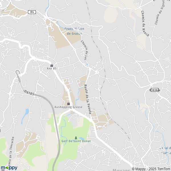 Carte Le Plan, 06130-06520 Grasse