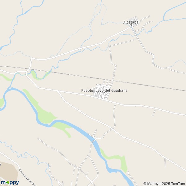 La carte pour la ville de 06184 Pueblonuevo del Guadiana