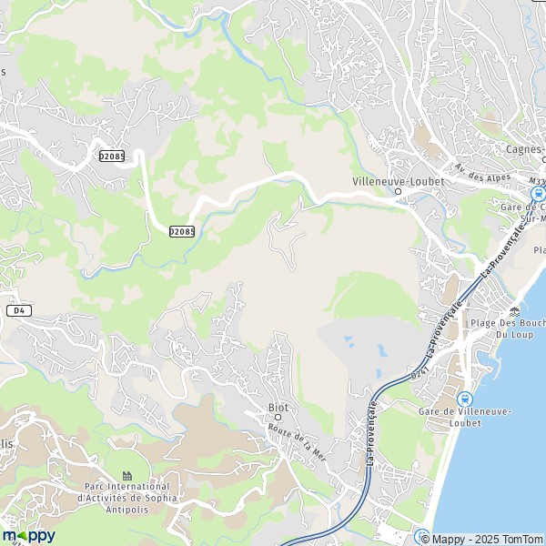 Plan Villeneuve-Loubet carte Villeneuve-Loubet  06270  infos