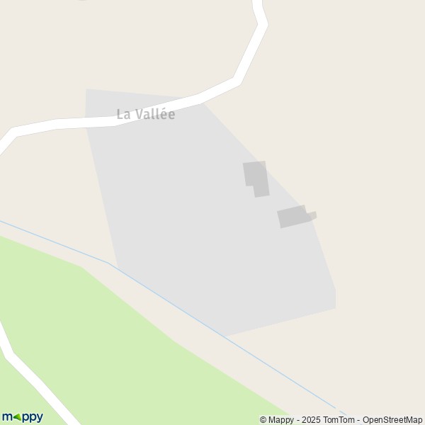 Carte La Vallée, 06420 Roubion
