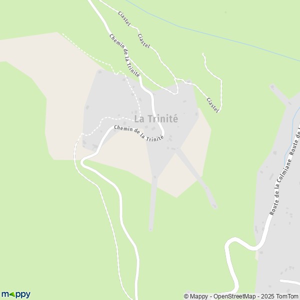 Carte La Trinité, 06450 Saint-Martin-Vésubie