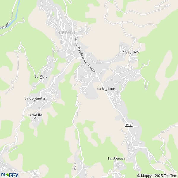 Carte Saint-Bernard, 06670 Levens