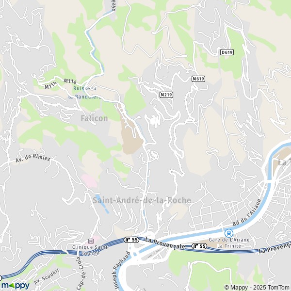 La carte pour la ville de Saint-André-de-la-Roche 06730