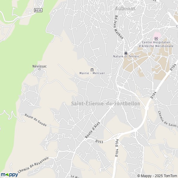 Carte Le Colombier, 07200 Saint-Étienne-de-Fontbellon