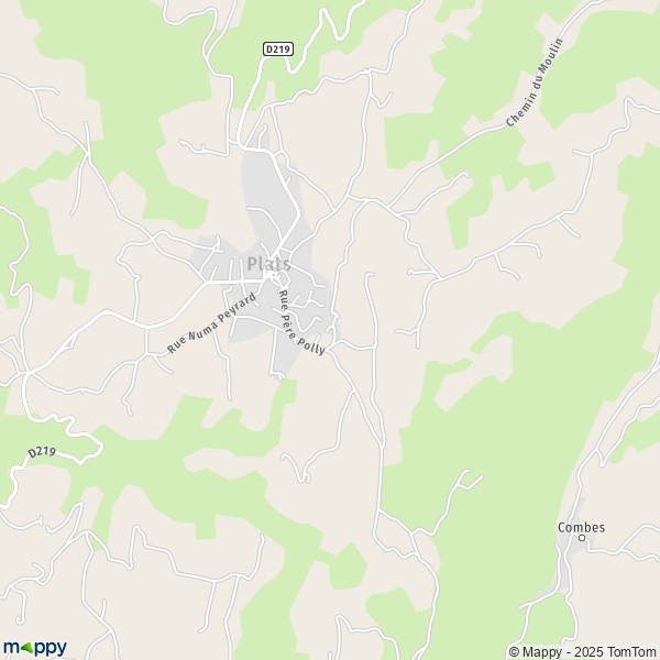 Carte Le Serre du Puy, 07300 Plats