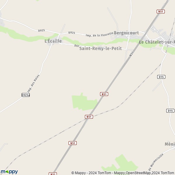 La carte pour la ville de Saint-Remy-le-Petit 08300