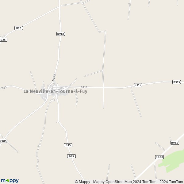 La carte pour la ville de La Neuville-en-Tourne-à-Fuy 08310