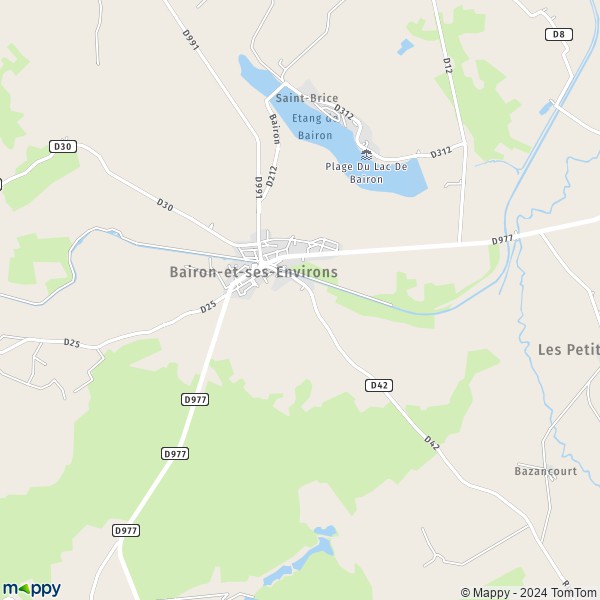 La carte pour la ville de Le Chesne, 08390 Bairon-et-ses-Environs