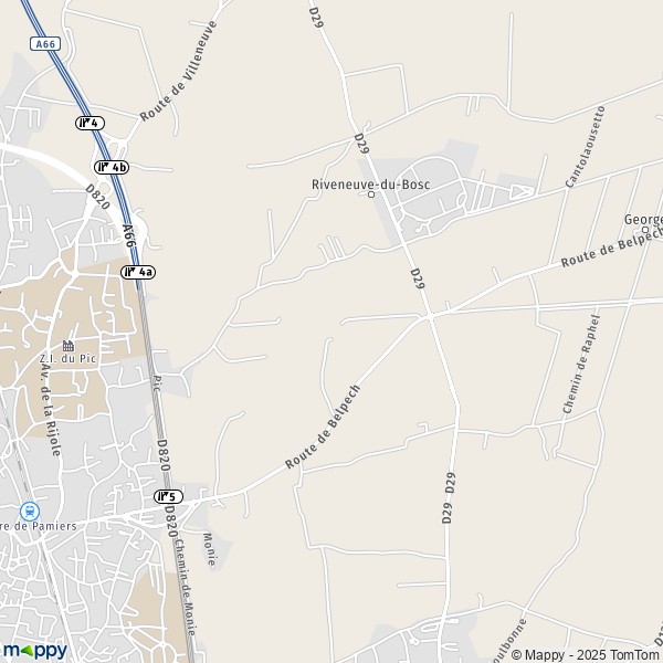 Carte Cabirol, 09100 Pamiers