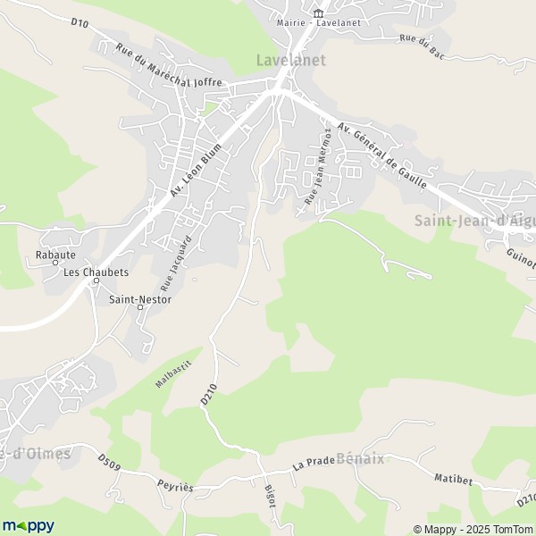 Carte Plaine d'en Bas, 09300 Lavelanet