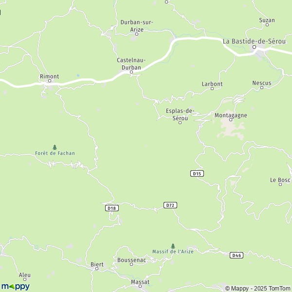 Plan Esplas-de-S  rou carte Esplas-de-S  rou  09420  infos pratiques