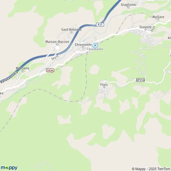 Plan Chiomonte carte de Chiomonte (10050) et infos pratiques