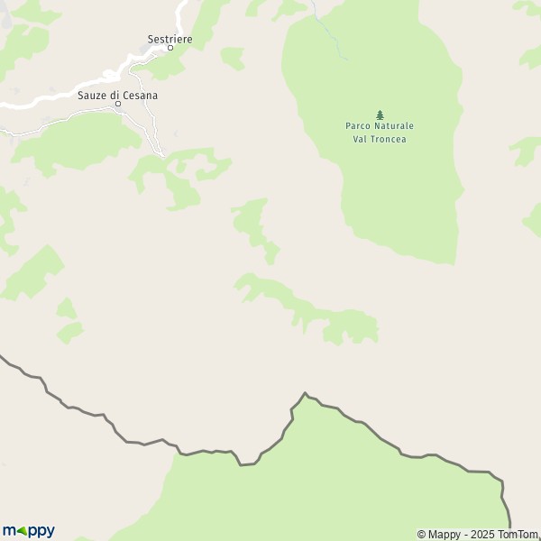 La carte pour la ville de Sauze di Cesana 10054