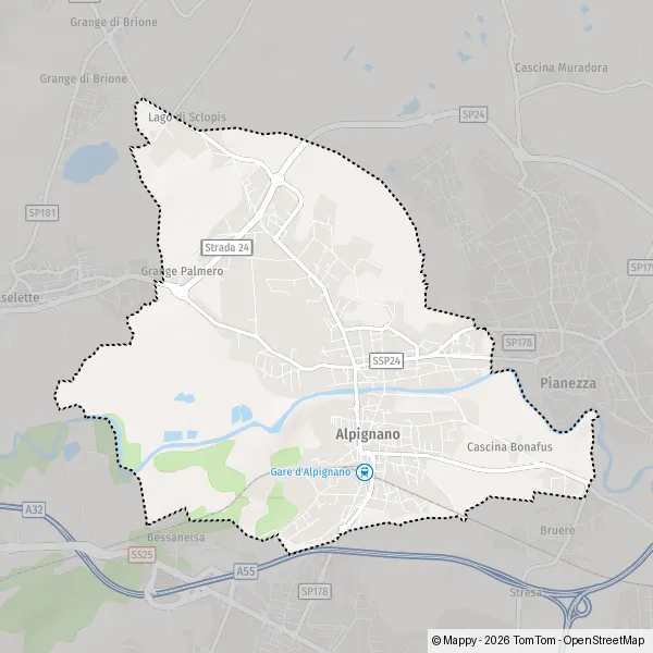 Plan Alpignano : carte de Alpignano (10091) et infos pratiques