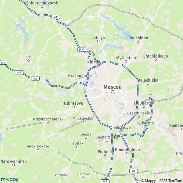 La carte pour la ville de Moscou 101000-143405