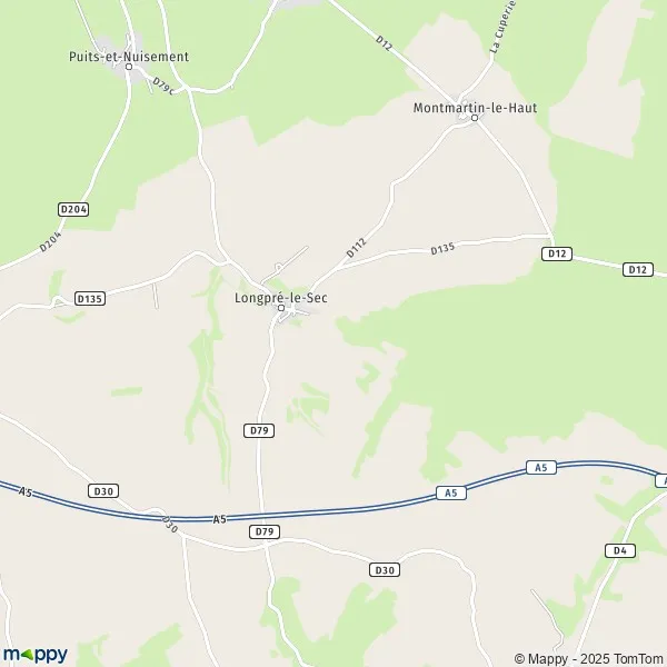 Plan LongpréleSec carte de LongpréleSec (10140) et infos pratiques