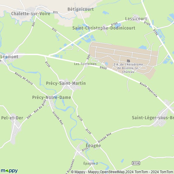 La carte pour la ville de Précy-Saint-Martin 10500