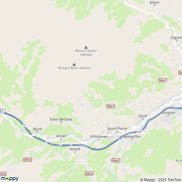 La carte pour la ville de Saint-Pierre 11010