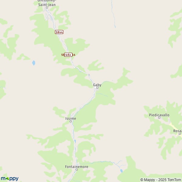 La carte pour la ville de Gaby 11020