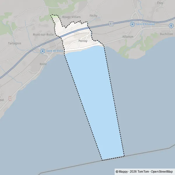 Plan Perroy : carte de Perroy (1166) et infos pratiques - Mappy