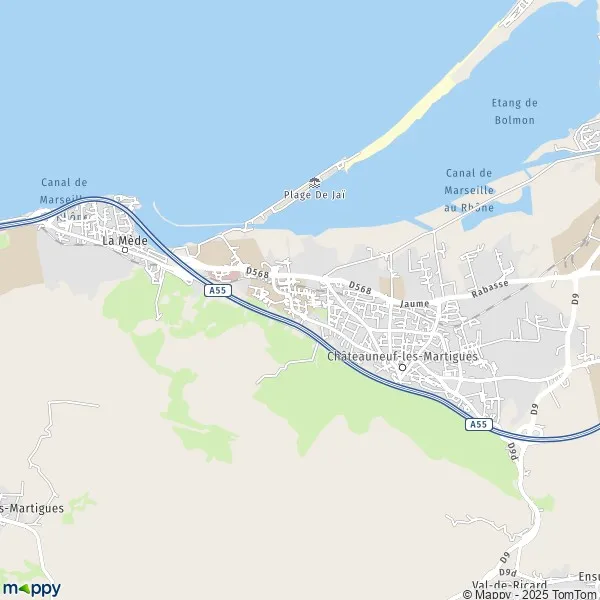 Plan Chateauneuf Les Martigues Carte De Chateauneuf Les Martigues 132 Et Infos Pratiques