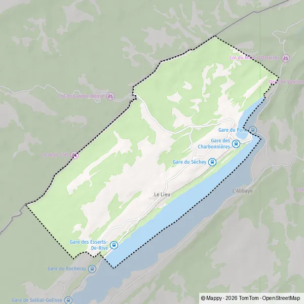 Plan Le Lieu : carte de Le Lieu (1343) et infos pratiques