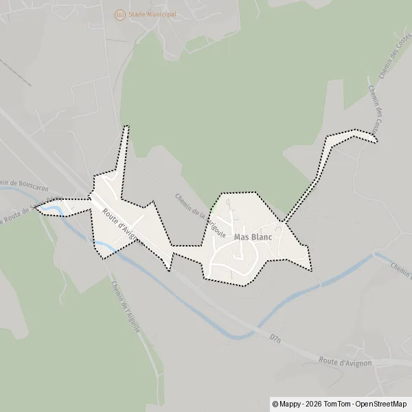Plan Mas Blanc : carte de Mas Blanc, 13660 Orgon et infos pratiques