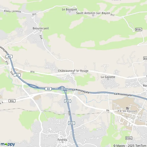 Plan Chateauneuf Le Rouge Carte De Chateauneuf Le Rouge 13790 Et Infos Pratiques