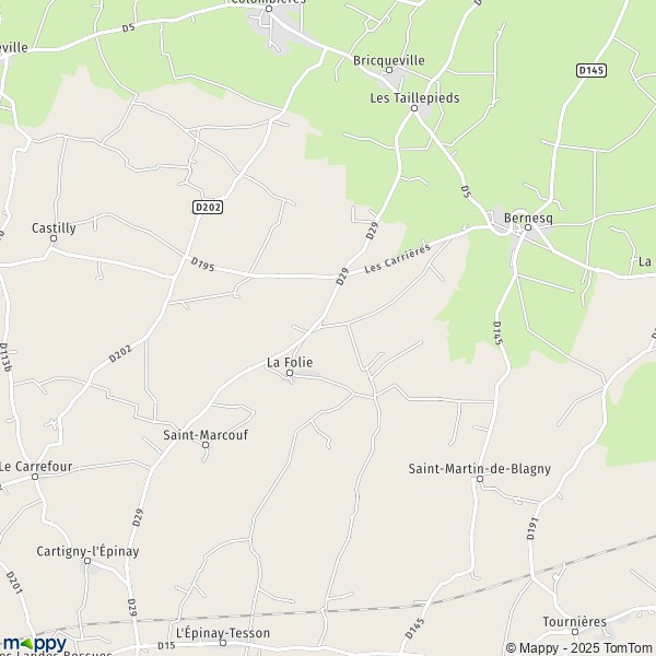Carte P.A. de la Folie Couvrechef, 14000 Caen