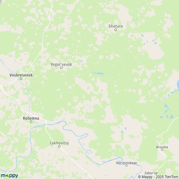 La carte pour la ville de Yegor'yevsk 140300-140343