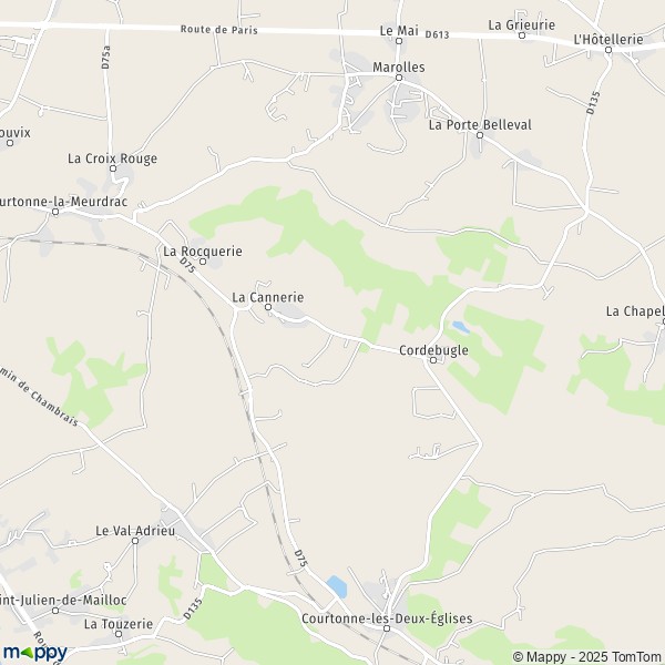 Carte Le Village Fleuri, 14100 Cordebugle