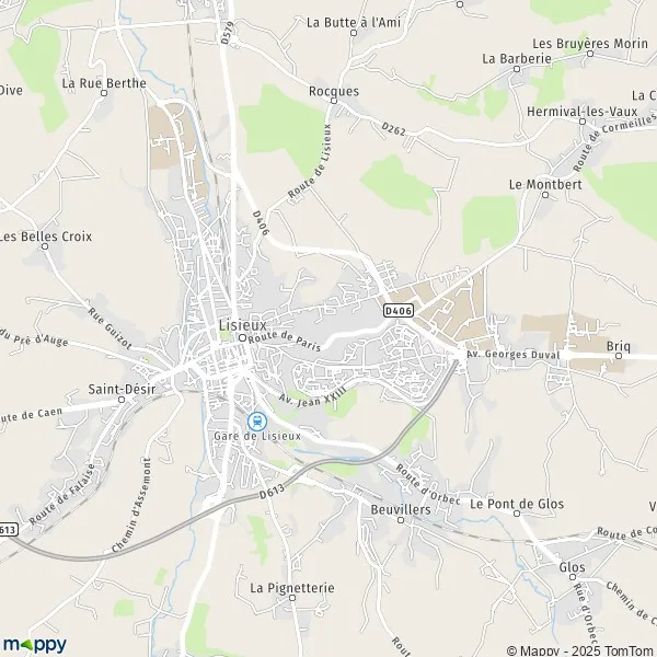 Plan Lisieux carte de Lisieux (14100) et infos pratiques