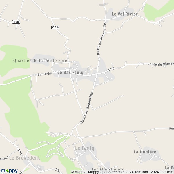 La carte pour la ville de Le Faulq 14130