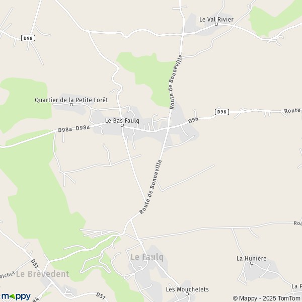 La carte pour la ville de Le Faulq 14130