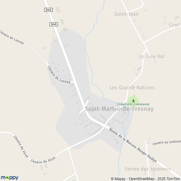 Carte Saint-Martin-de-Fresnay, 14170 Saint-Pierre-en-Auge