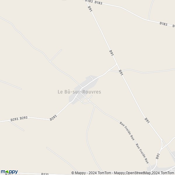 La carte pour la ville de Le Bû-sur-Rouvres 14190