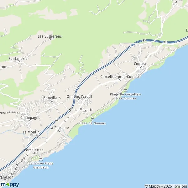 Plan Onnens VD carte de Onnens VD (1425) et infos pratiques