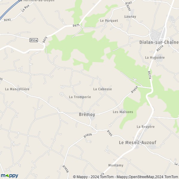 La carte pour la ville de Brémoy 14260