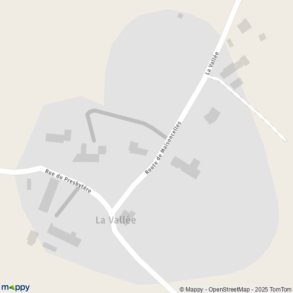Carte La Vallée, 14260 Seulline