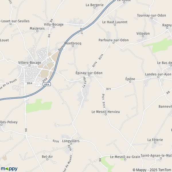 La carte pour la ville de Épinay-sur-Odon 14310