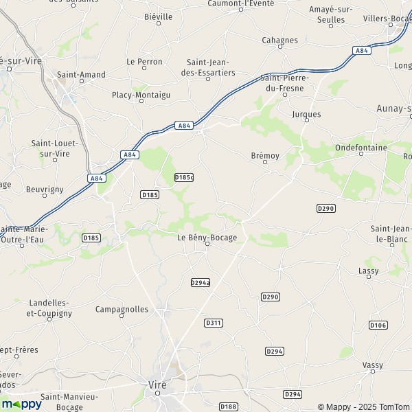 La carte pour la ville de Campeaux, 14350 Souleuvre-en-Bocage