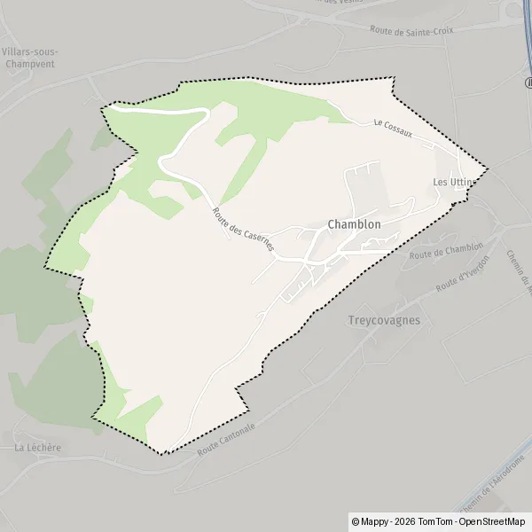 Plan Chamblon : carte de Chamblon (1436) et infos pratiques
